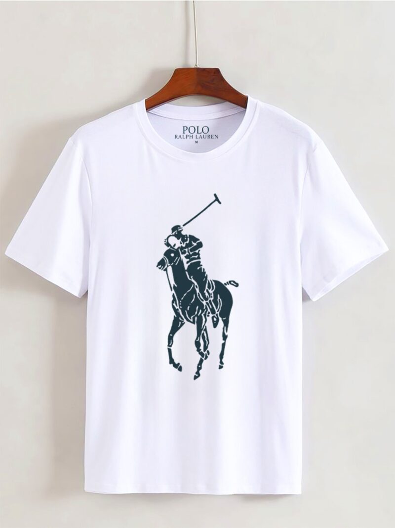 White Polo Round-Neck (100% Premium Cotton)