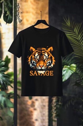 Savage Tiger  Shirt - Silhouette