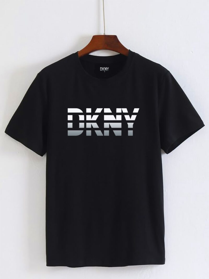 DKNY Black Round-Neck (100% Premium Cotton)