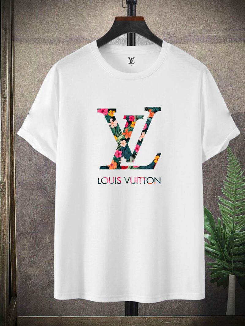 Louis Vuitton Floral Round-Neck (100% Premium Cotton)