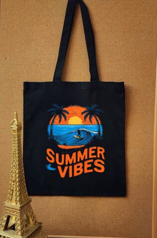 Summer Vibes  (Tote Bag) Eco - Friendly.