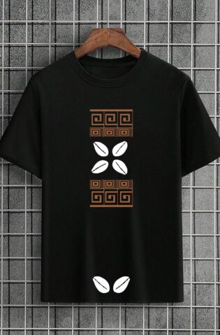 Sika Sradeɛ(Money Cowries) African print T-shirt ( Eco Friendly)