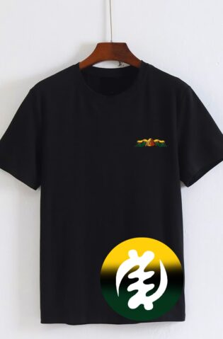 Gye Nyame Black African print T-shirt ( Eco Friendly)